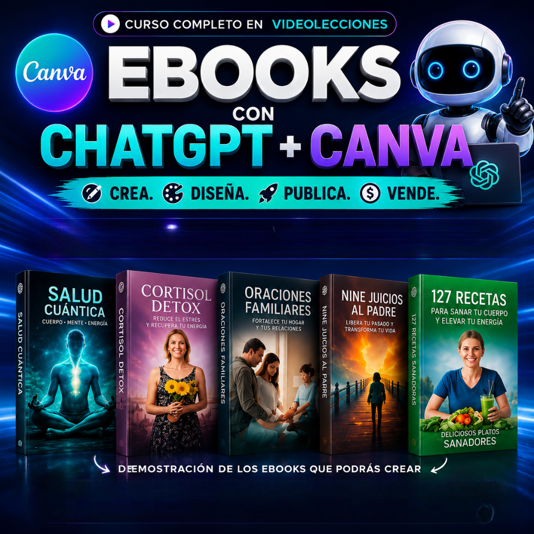 Creación de eBooks con inteligencia artificial y Canva